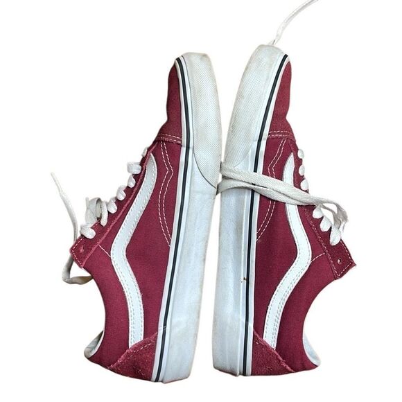 Vans Old Skool Low Top red Suede Men’s 6.5 women’s 8 - Picture 2 of 6